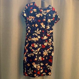 Fitted floral Banana Republic dress